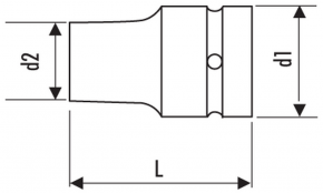 EXPERT 1/2 IMPACT SOCKET 27MM