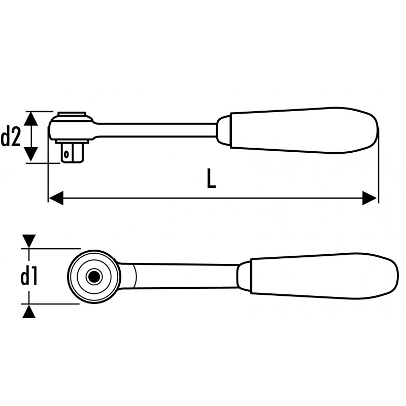 EXPERT 1/2 SD PEAR HEAD RATCHET