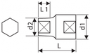 EXPERT 1/2' 6PT STANDARD SOCKET