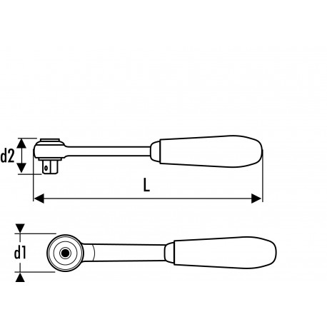 EXPERT 3/8 SD PEAR HEAD RATCHET