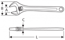 EXPERT ADJ WRENCH 375MM