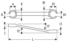 EXPERT FLARE NUT WRENCH 12X14MM