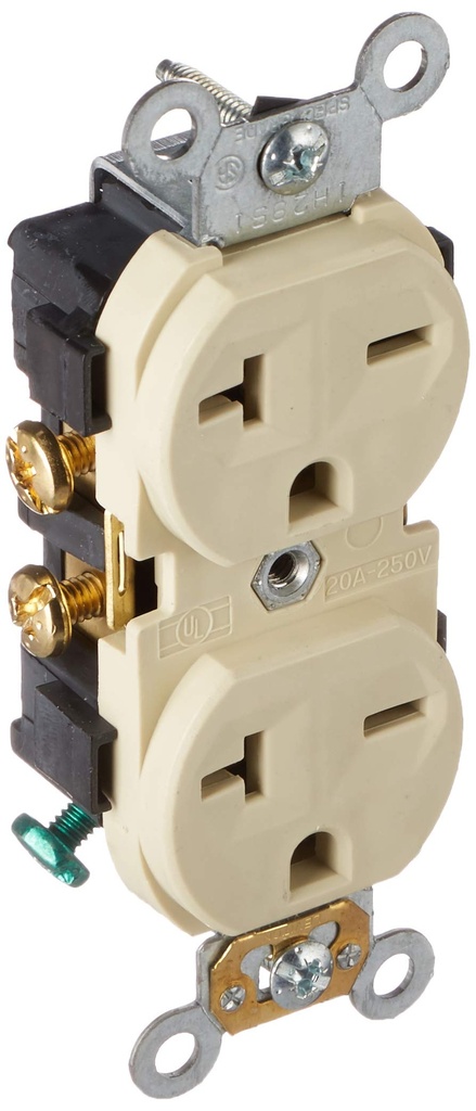 20A/220V SINGAL RECEPTECEL IVORY