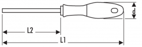 EXPERT SCREWDRIVER 1000V PH0*75