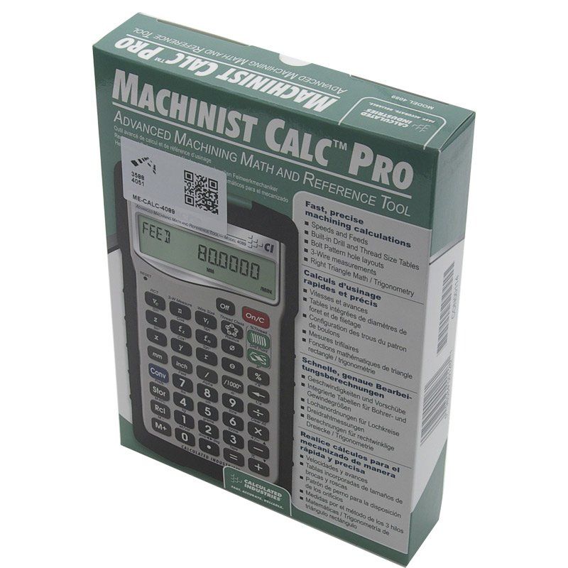 CALCULATED MACHINISTCALC PRO