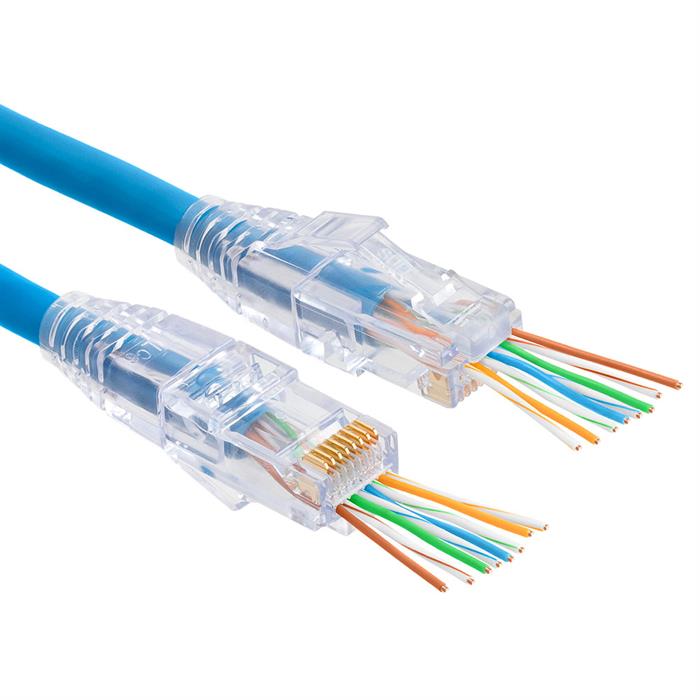 EZ-RJ45 Cat6 Connector.  50/Clamshell.