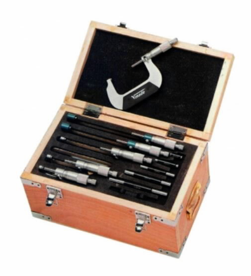 SCALA MICROMETER SET WITH WOODEN CASE