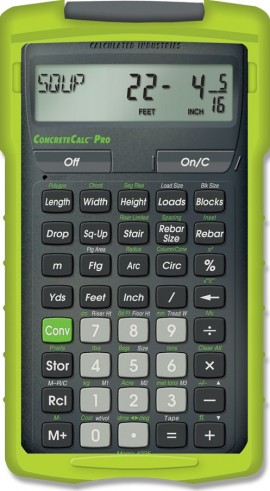 CALCULATED CONCRETE CALC PRO