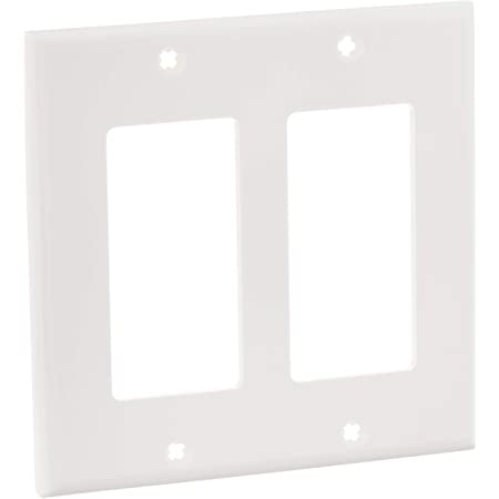 WALL PLATE 2V GANG DOUBLE OUTLET