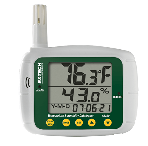 EXTECH HUMIDITY AND TEMPERATURE DATALOGGER