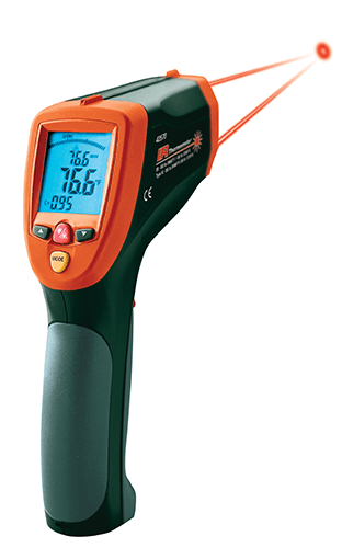 extech ir thermometer ميزان حرارة ليزر مزدوج بالأشعة تحت الحمراء