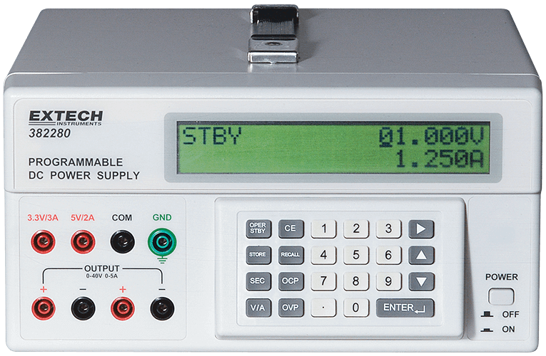 EXTECH 200 WATT TRIPLE OUTPUT PROGRAMMABLE DC POWER SUPPLY