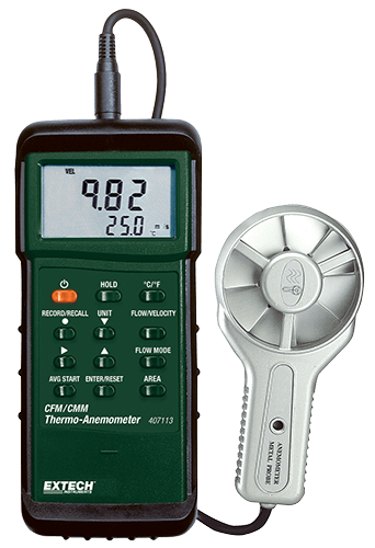 EXTECH CFM METAL VANE ANEMOMETER