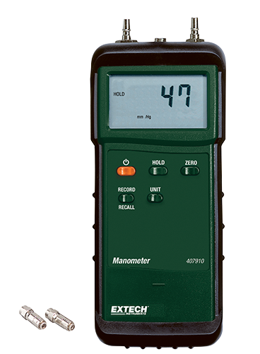 EXTECH HEAVY DUTY DIFFERENTIAL PRESSURE MANOMETER