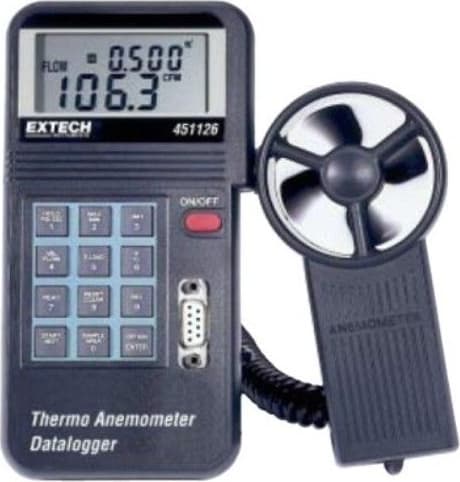 EXTECH CFM/CMM Vane Anemometer Datalogger