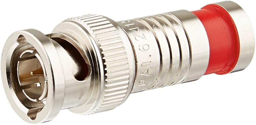 PLATINUM BNC RG59 Compression Connector, Nickel Pl.  40/Jar.