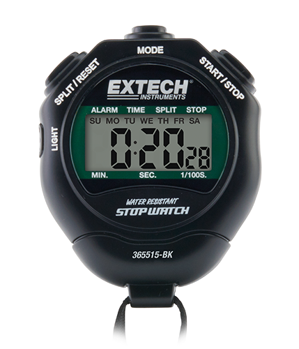 EXTECH Stopwatch/Clock with Backlit Display