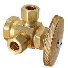 BRASS CRAFT IRON PIPE DUAL OUTLET STOP 1/2IN FIP INLET 1/2IN OD