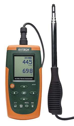 EXTECH HOT WIRE CFM/CMM THERMO-ANEMOMETER