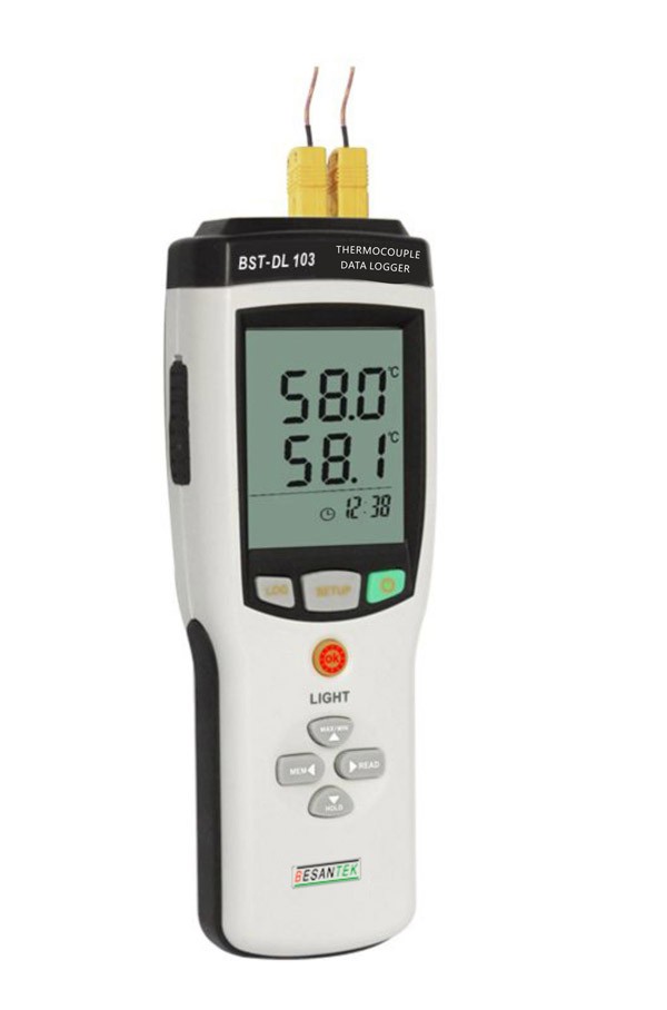 BESANTEK MULTI CHANNEL THERMOCOUPLE THERMOMETER DATALOGGER