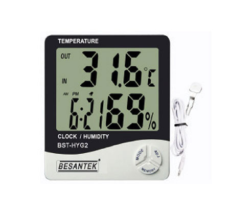 BESANTEK BIG DIGIT HYGROMETER بيسانتك جهاز قياس الحرارة ورطوبة