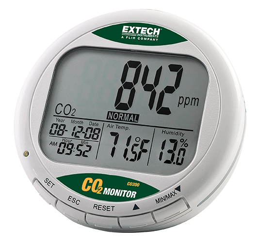 EXTECH DESKTOP INDOOR AIR QUALITY CO2 MONITOR