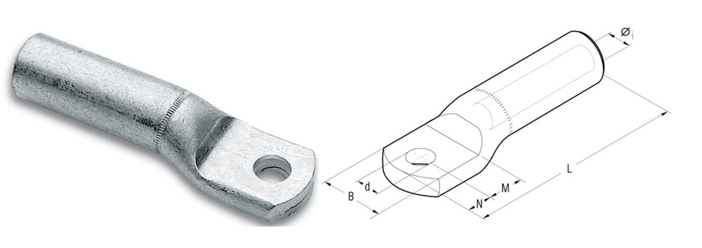 ALUMINUM CABLE LUGS 50X12MM   +   16-56-12