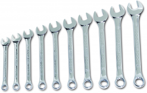 EXPERT 10 COMB WRENCH ON RACK 10-19MM