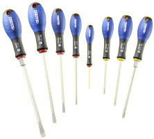 EXPERT 8 SCROWDRIVERS SET SLOTTED / PH