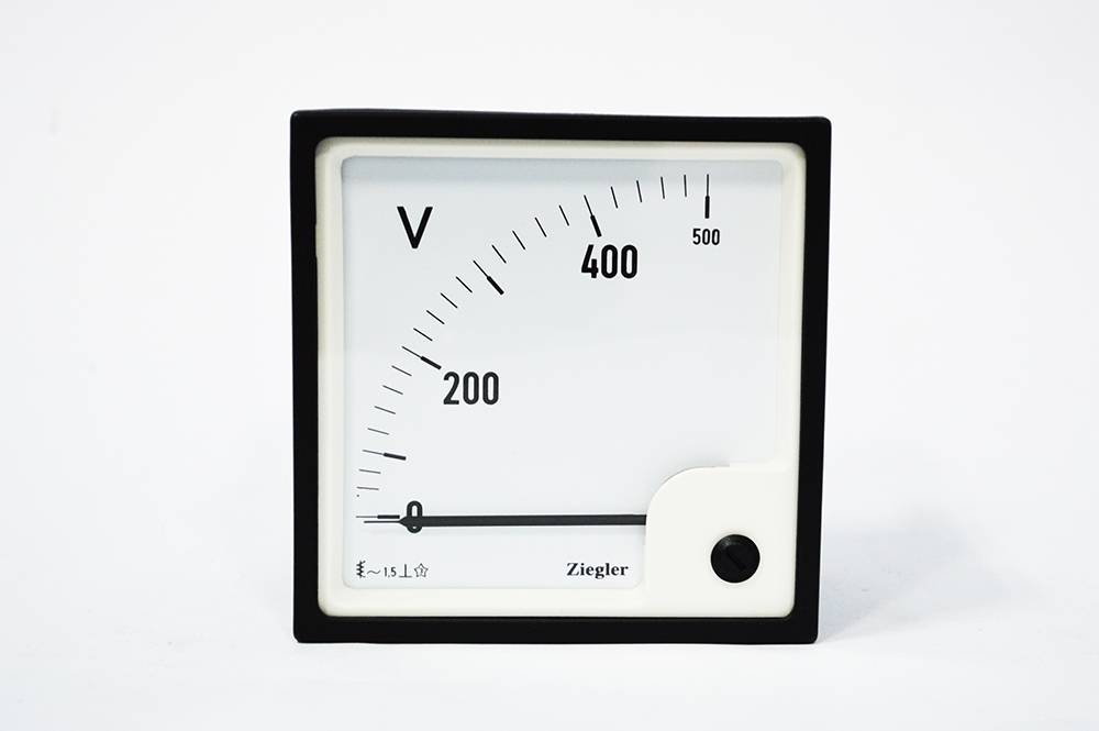 ZIEGLER PANEL METER VOLT METER 500V SIZE 5,5 CM