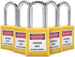 LOTO PAD LOCK YELLOW 85 SEC