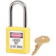 LOTO PADLOCK YELLOW