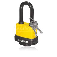 PADLOCK WEATHER RESIS STEEL BODY YELLOW BLACK