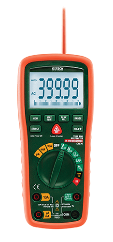 EXTECH 12 Function True RMS Industrial MultiMeter with IR Thermometer