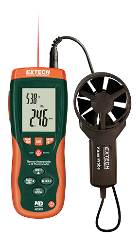 EXTECH CFM/CMM THERMO-ANEMOMETER+IR THERMOMETER