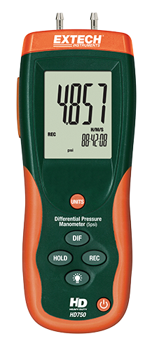 EXTECH Differential Pressure Manometer (5psi)