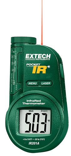 EXTECH 6:1 POCKET LASER IR THERMOMETER