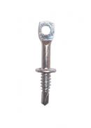 Eye Lag Metal Screw, Self Drill  with 1/4" hole.  100/Box.