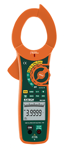 EXTECH 1500A AC/DC TRUE RMS CLAMP METER +NCV