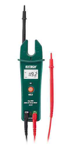 EXTECH 200A AC OPEN JAW CLAMP METER