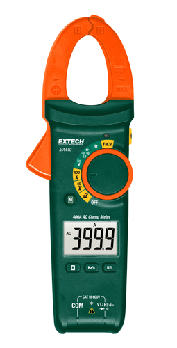 EXTECH CLAMP METER 400A AC W/NCV جهاز قياس الامبير