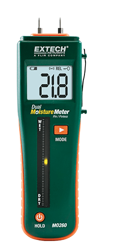 EXTECH COMBINATION PIN/PINLESS MOISTURE METER جهاز قياس فحص الرطوبة 