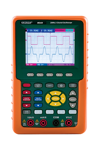 EXTECH 20 MHz 2-CHANNEL DIGITAL HANDHELD OSCILLOSCOPE