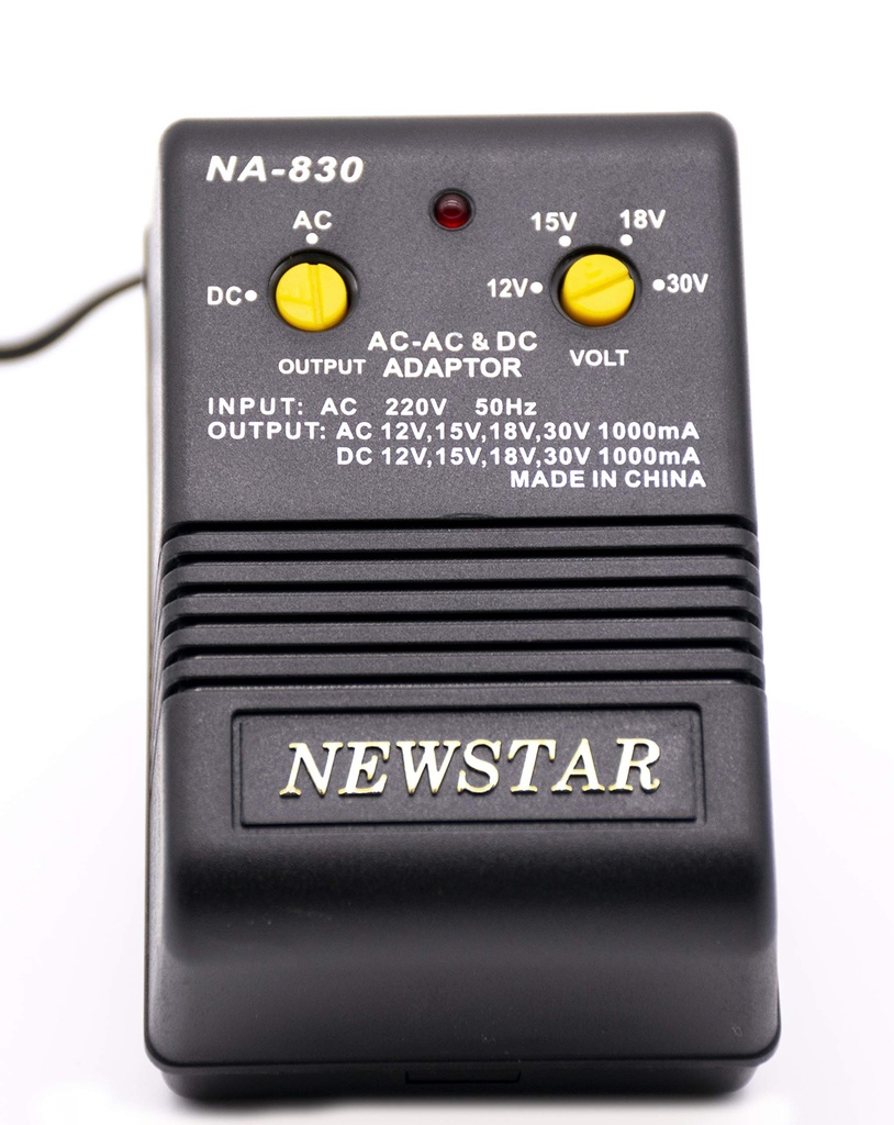 NEW STAR AC/DC POWER SUPPLY INPUT 220V/1000MA