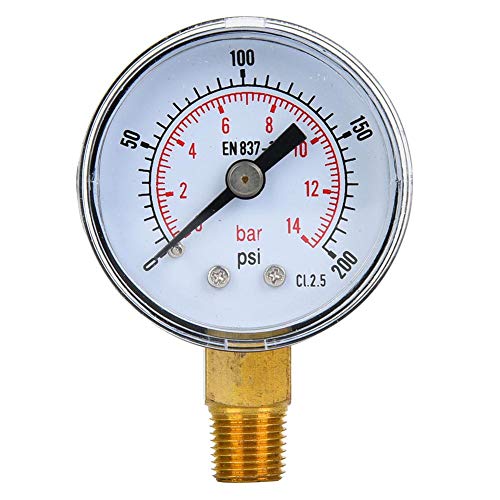 PRESSURE GAUGE FIRANT SIDE PIPE 3/8IN 200PSI