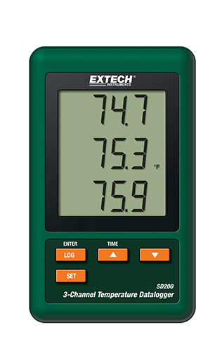 EXTECH 3-CHANNEL TEMP. DATALOGGER