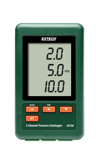 EXTECH 3-CHANNEL PRESSURE METER/DATALOGGER