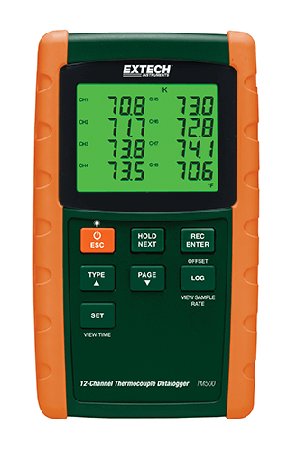 EXTECH 12-CHANNEL DATALOGGING THERMOMETER