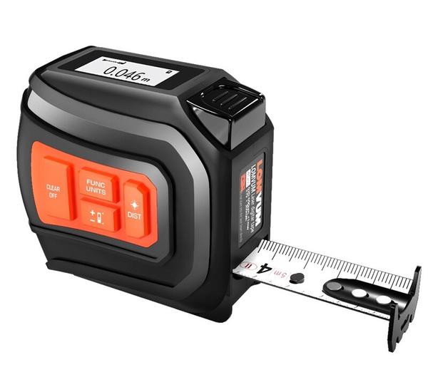 LOMVUM LTM-60M USB Rechargeable Laser Tape measure Distance Meter 60M Laser Rangefinder 5M LCD Digital