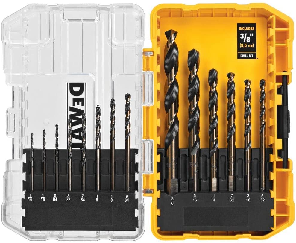 DEWALT DW1162 14-Piece Black Oxide Drill Bit Set